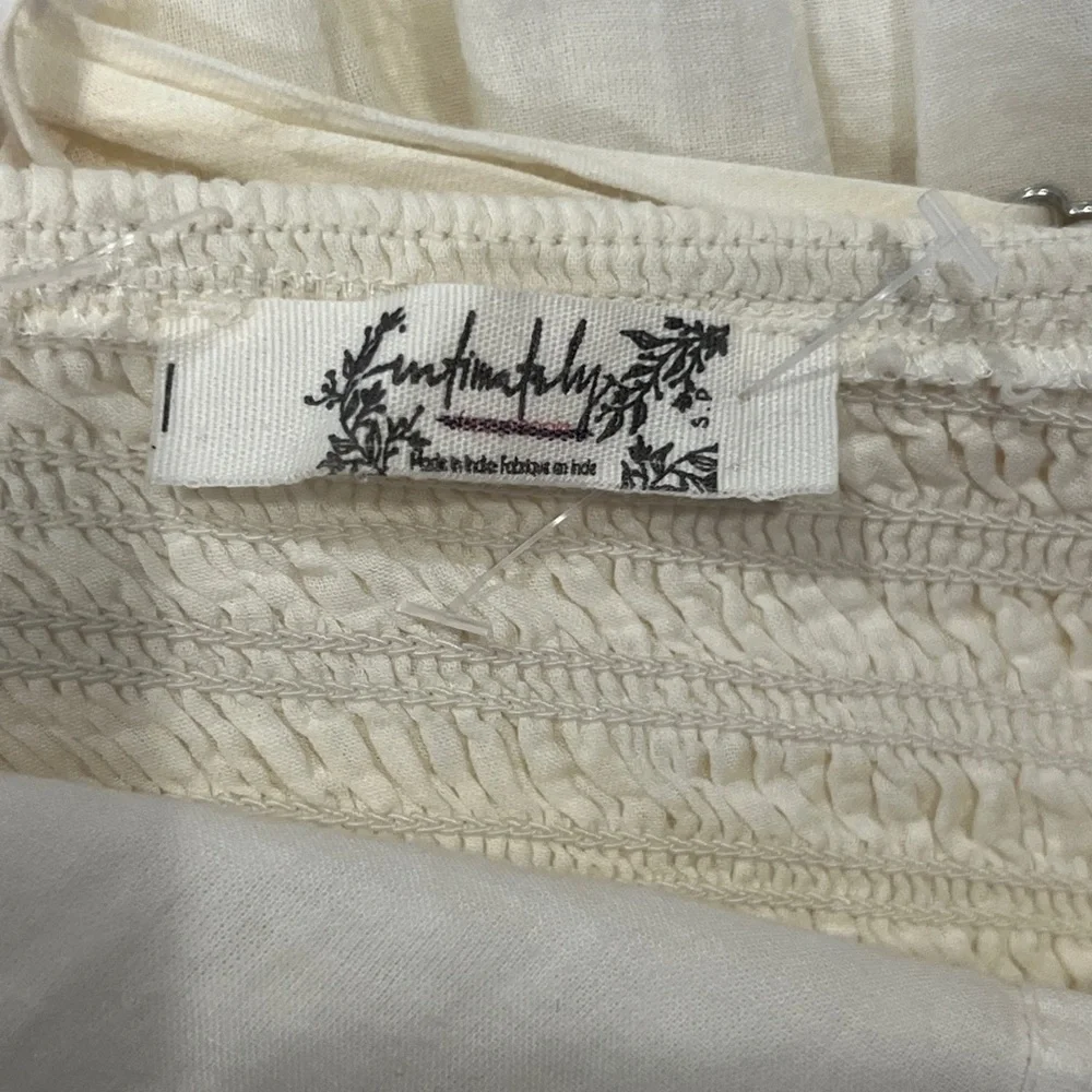 Free People Heating Up Maxi Slip Dress NWOT Small Ivory Cream - Picture 15 of 16